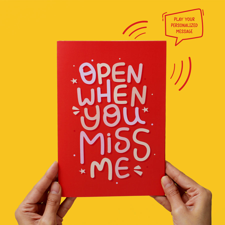 Missing You Audio Card